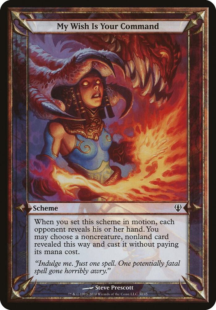 My Wish Is Your Command (Archenemy) [Oversize Cards]