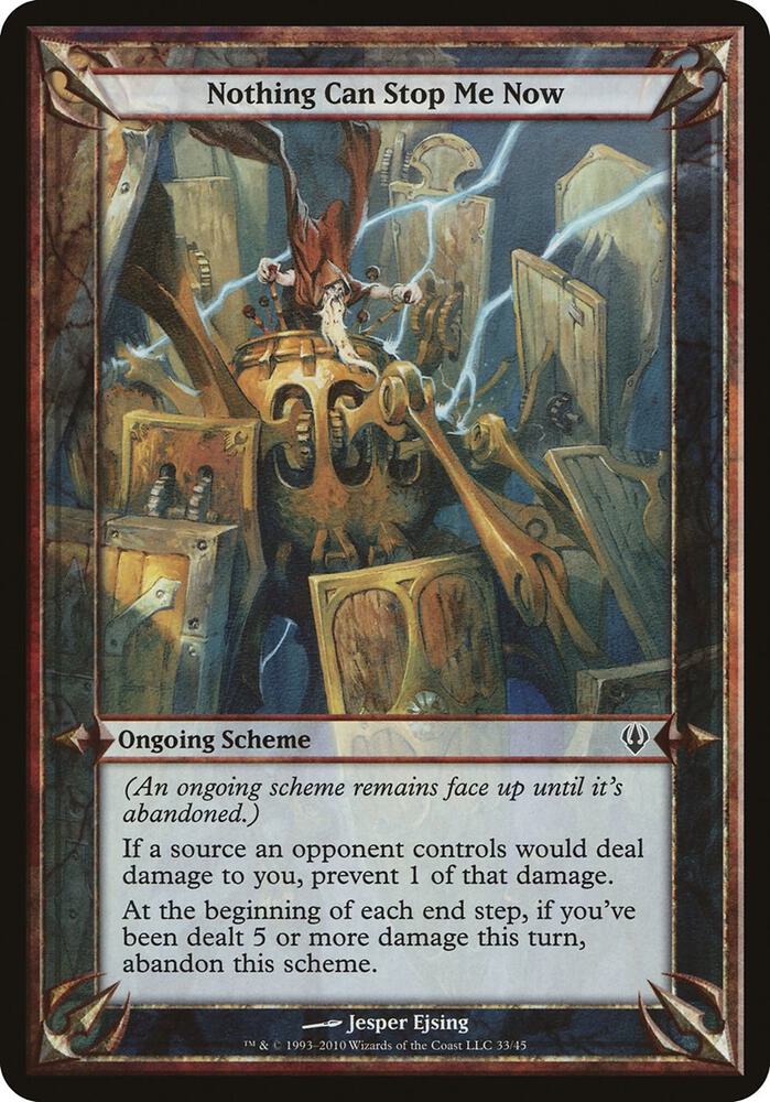 Nothing Can Stop Me Now (Archenemy) [Oversize Cards]