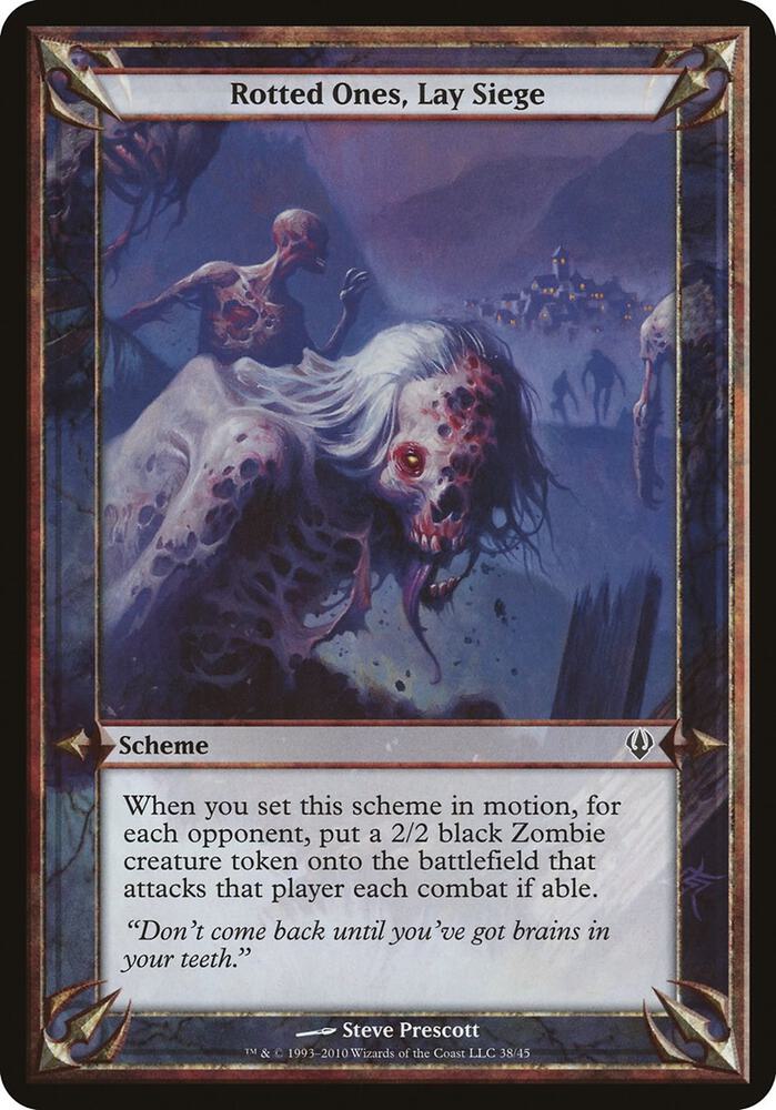 Rotted Ones, Lay Siege (Archenemy) [Oversize Cards]