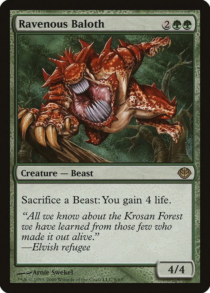 Ravenous Baloth [Duel Decks: Garruk vs. Liliana] 8