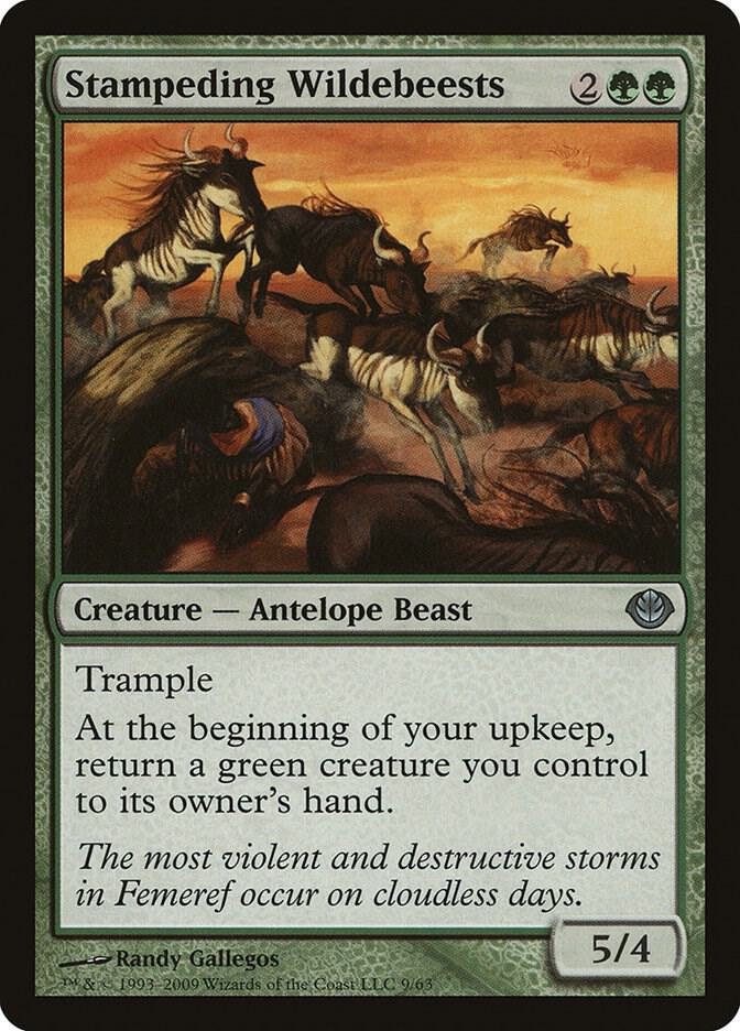 Stampeding Wildebeests [Duel Decks: Garruk vs. Liliana] 9
