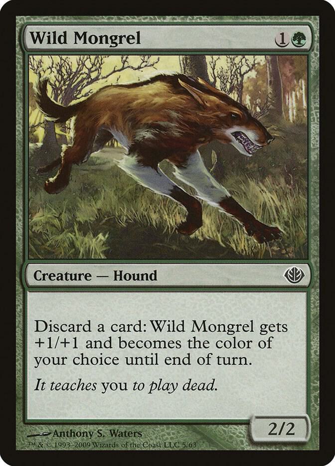 Wild Mongrel [Duel Decks: Garruk vs. Liliana] 5