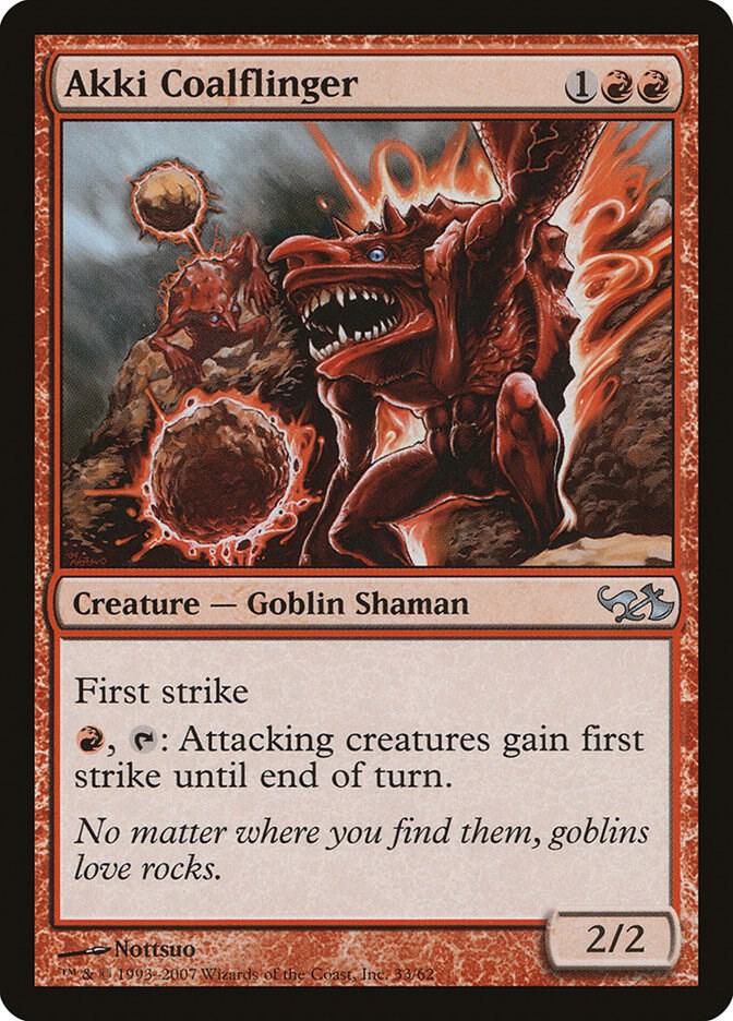 Akki Coalflinger [Duel Decks: Elves vs. Goblins] 33