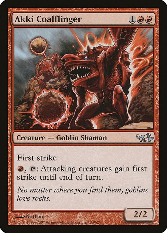 Akki Coalflinger [Duel Decks: Elves vs. Goblins] 33