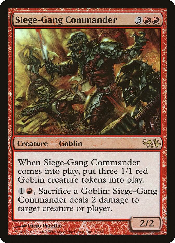 Siege-Gang Commander [Duel Decks: Elves vs. Goblins] 32