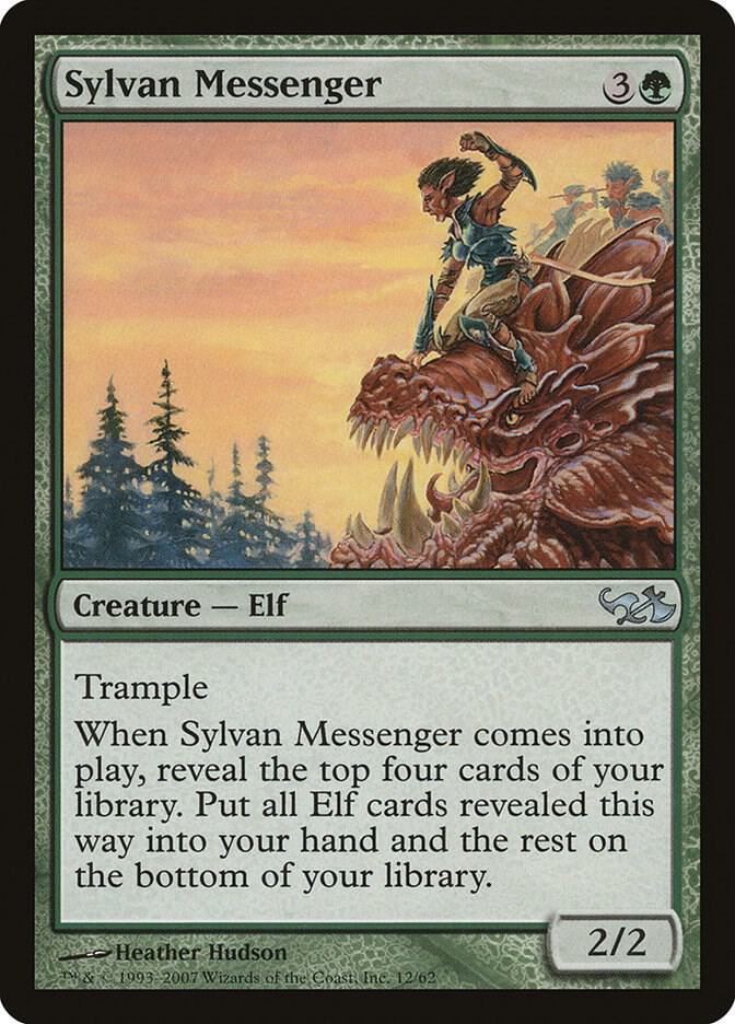 Sylvan Messenger [Duel Decks: Elves vs. Goblins] 12