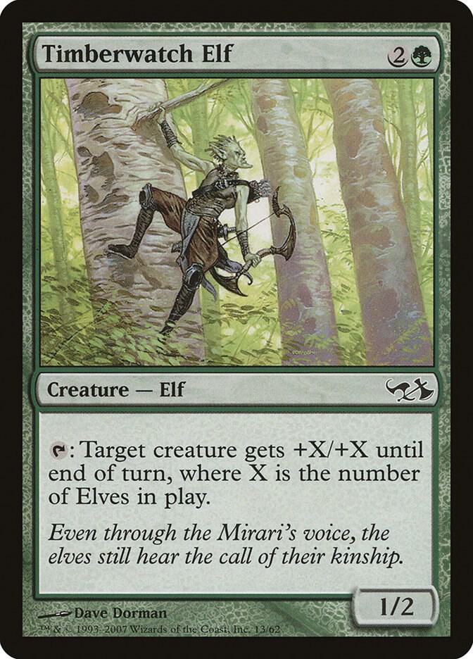 Timberwatch Elf [Duel Decks: Elves vs. Goblins] 13
