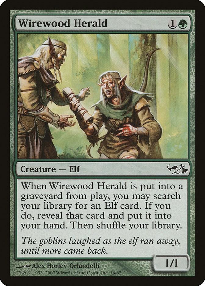 Wirewood Herald [Duel Decks: Elves vs. Goblins] 16