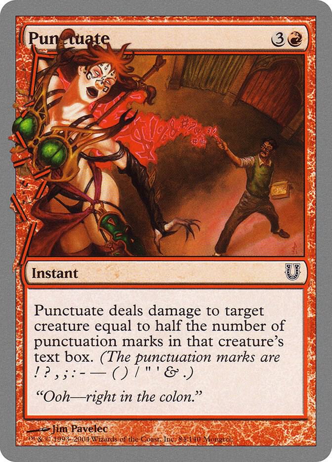 Punctuate [Unhinged] 84