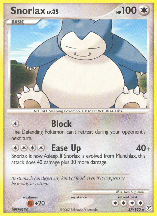 Snorlax - 37/130 Diamond & Pearl