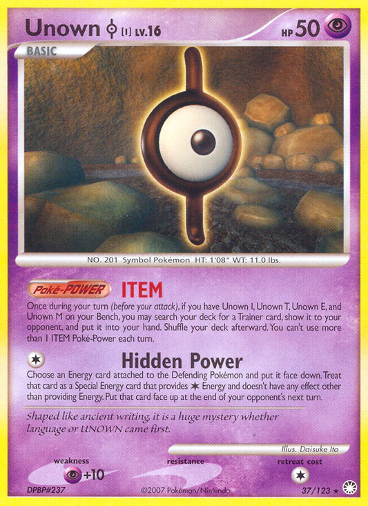 Unown [I] - 37/123 Mysterious Treasures