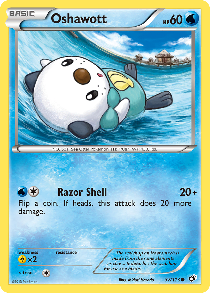 Oshawott - 37/113 Legendary Treasures