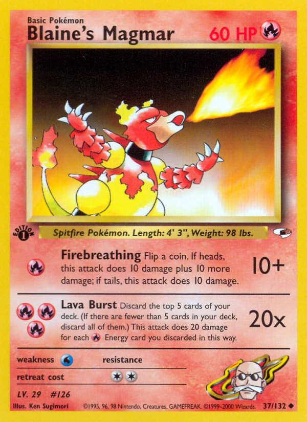 Blaine's Magmar - 37/132 Gym Heroes