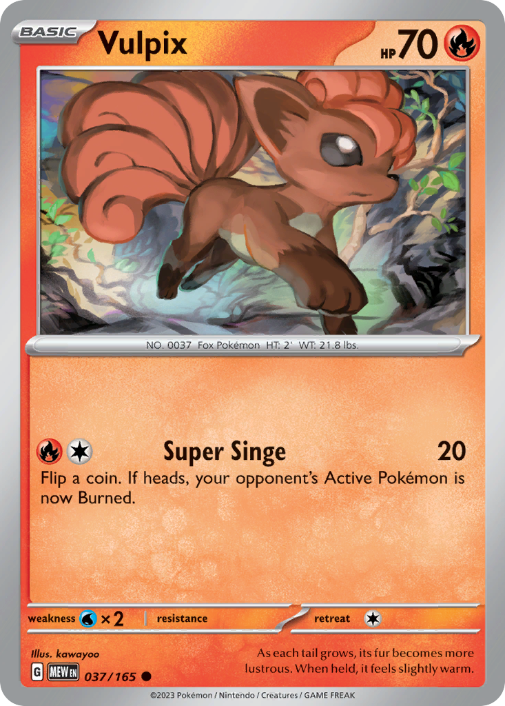 Vulpix - 37/165 151