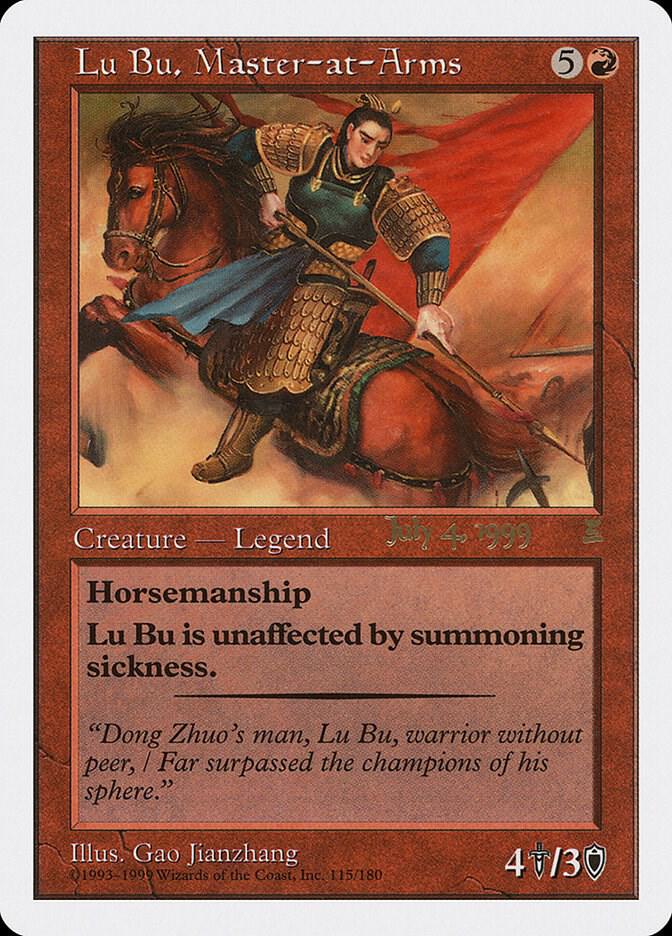 Lu Bu, Master-at-Arms (Singapore 7/4/99) [Prerelease Cards] 115