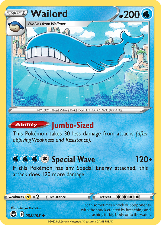 Wailord - 38/195 Silver Tempest