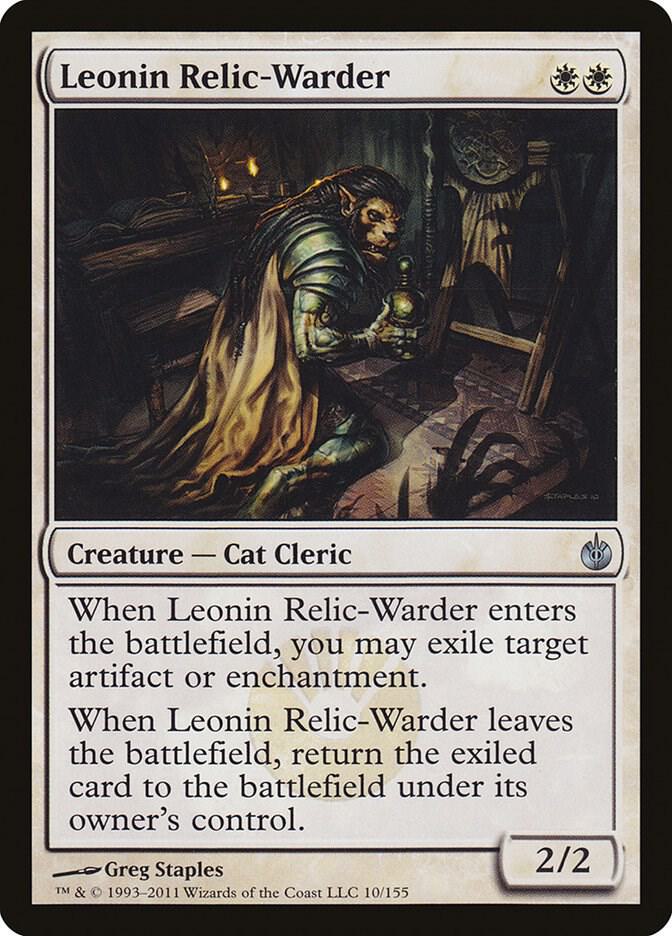 Leonin Relic-Warder [Mirrodin Besieged] 10
