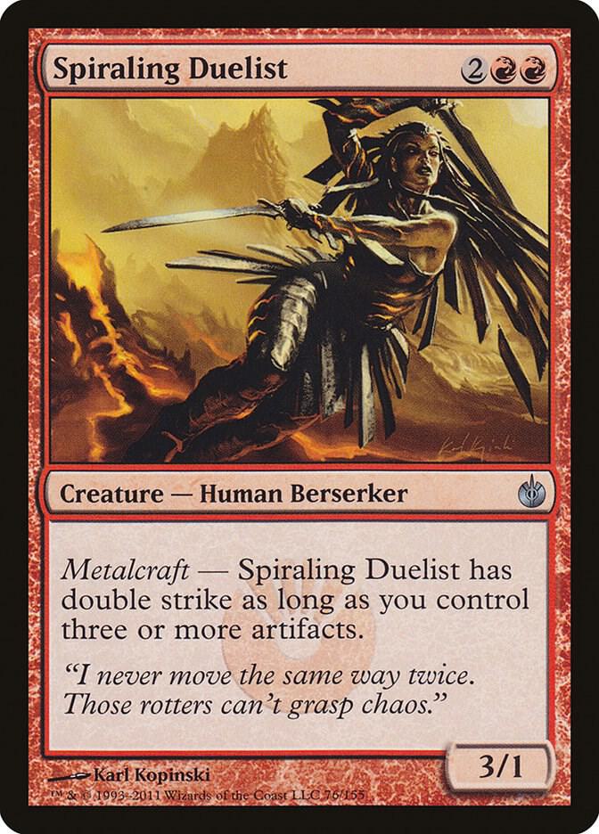 Spiraling Duelist [Mirrodin Besieged] 76