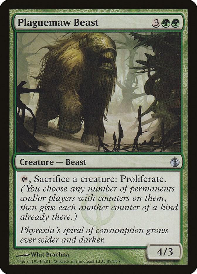 Plaguemaw Beast [Mirrodin Besieged] 87