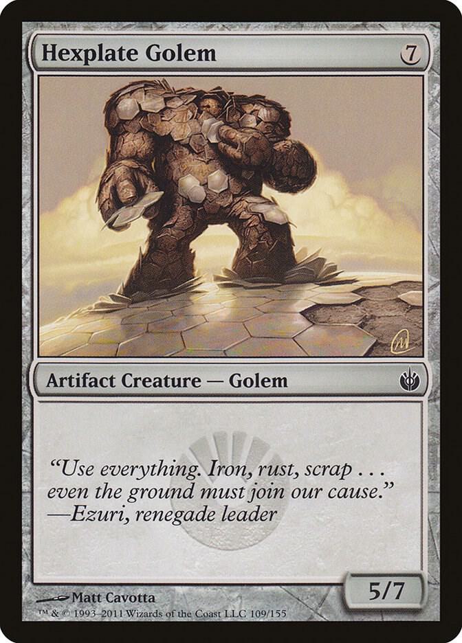 Hexplate Golem [Mirrodin Besieged] 109
