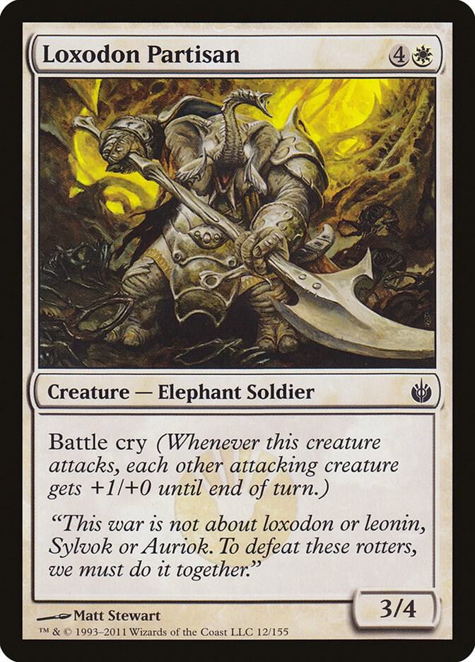 Loxodon Partisan [Mirrodin Besieged] 12