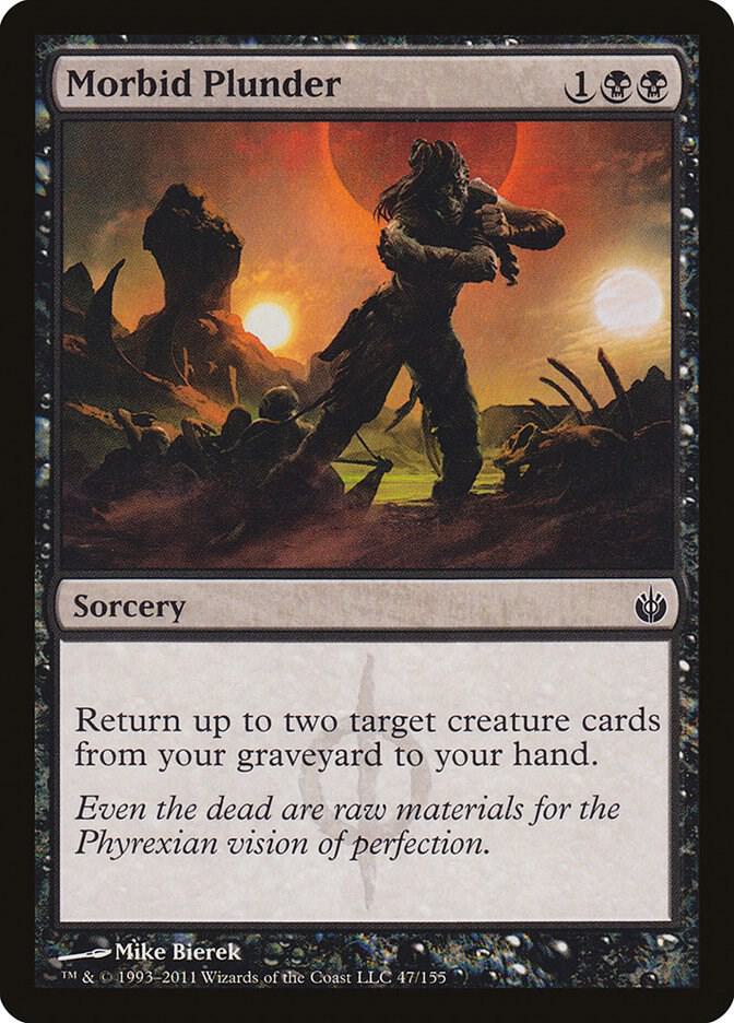 Morbid Plunder [Mirrodin Besieged] 47