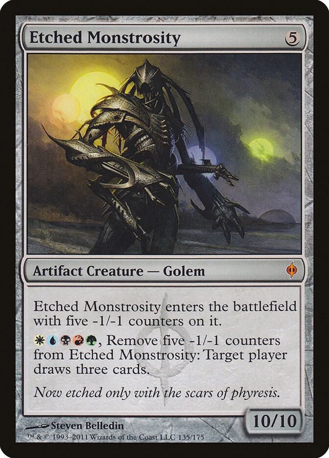 Etched Monstrosity [New Phyrexia] 135