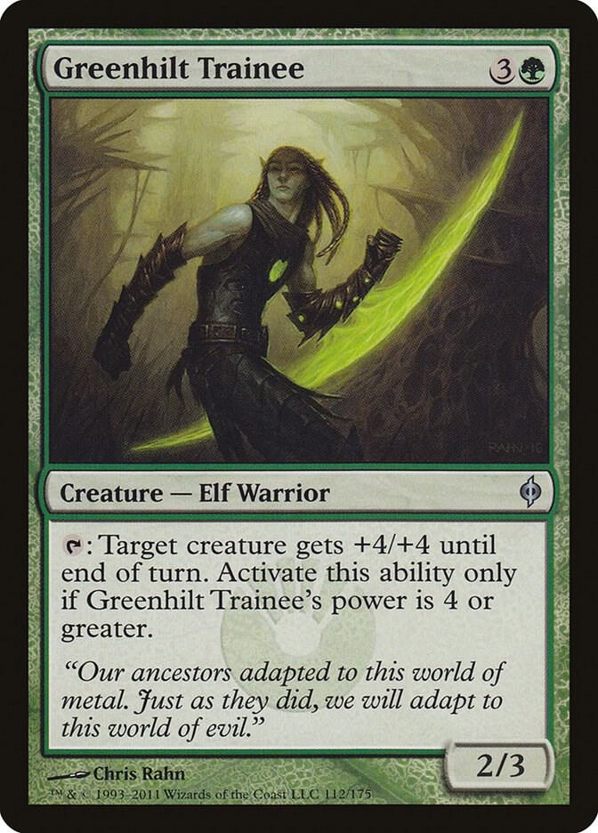 Greenhilt Trainee [New Phyrexia] 112