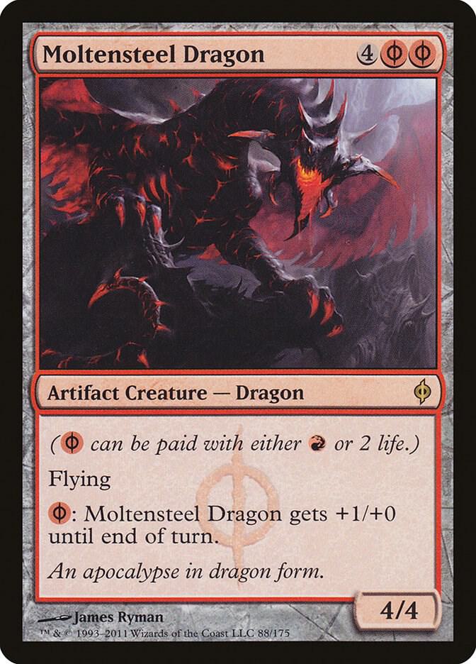 Moltensteel Dragon [New Phyrexia] 88