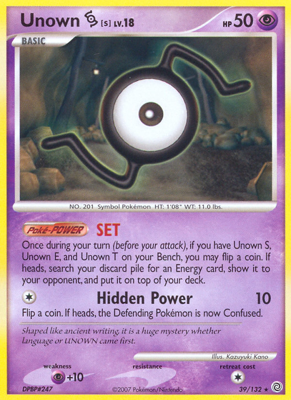 Unown [S] - 39/132 Secret Wonders