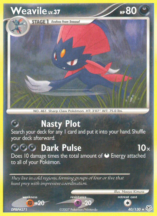 Weavile - 40/130 Diamond & Pearl