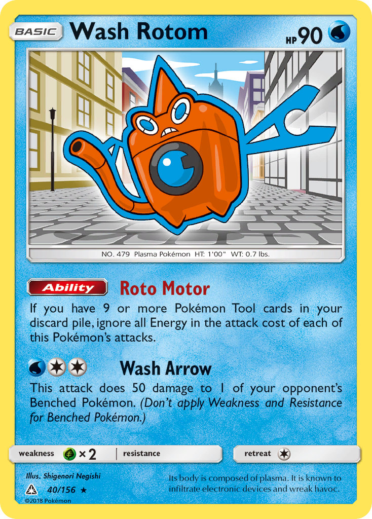 Wash Rotom - 40/156 Ultra Prism