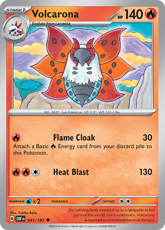 Volcarona - 41/197 Obsidian Flames