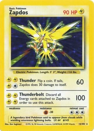 Zapdos [Base Set] 016/102