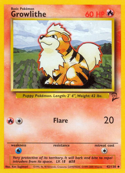 Growlithe [Base Set 2] 042/130