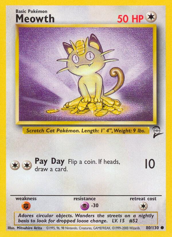 Meowth [Base Set 2] 080/130