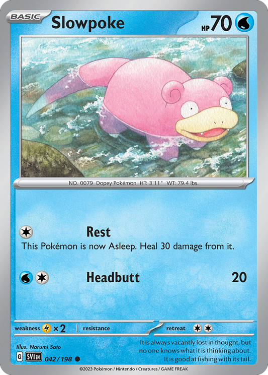 Slowpoke - 42/198 Scarlet & Violet