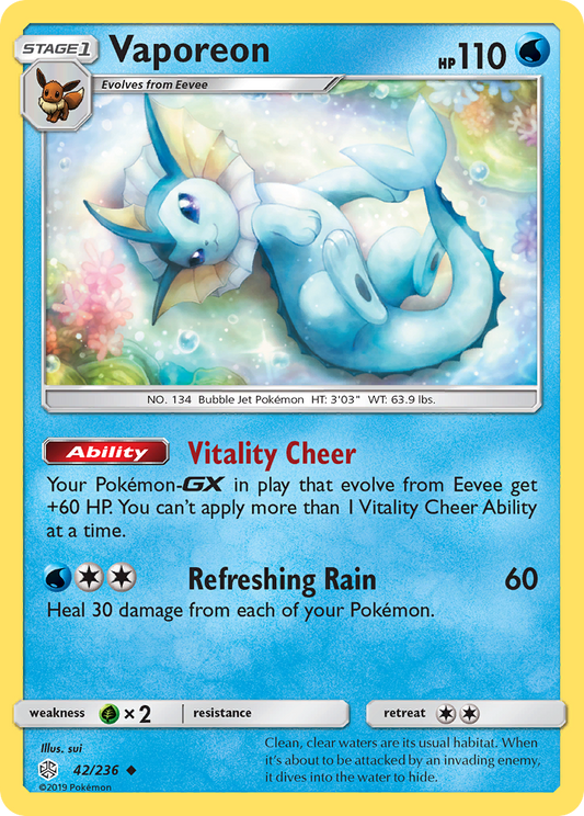 Vaporeon - 42/236 Cosmic Eclipse