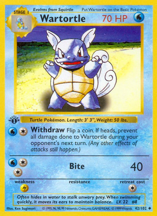 Wartortle - 42/102 Base