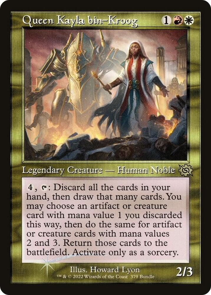 Queen Kayla bin-Kroog (Retro Frame) (BRO Bundle) [Unique and Miscellaneous Promos] 379