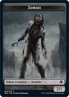 Zombie // Angel Double-Sided Token [Magic Game Night: Free-For-All] 7 // 1