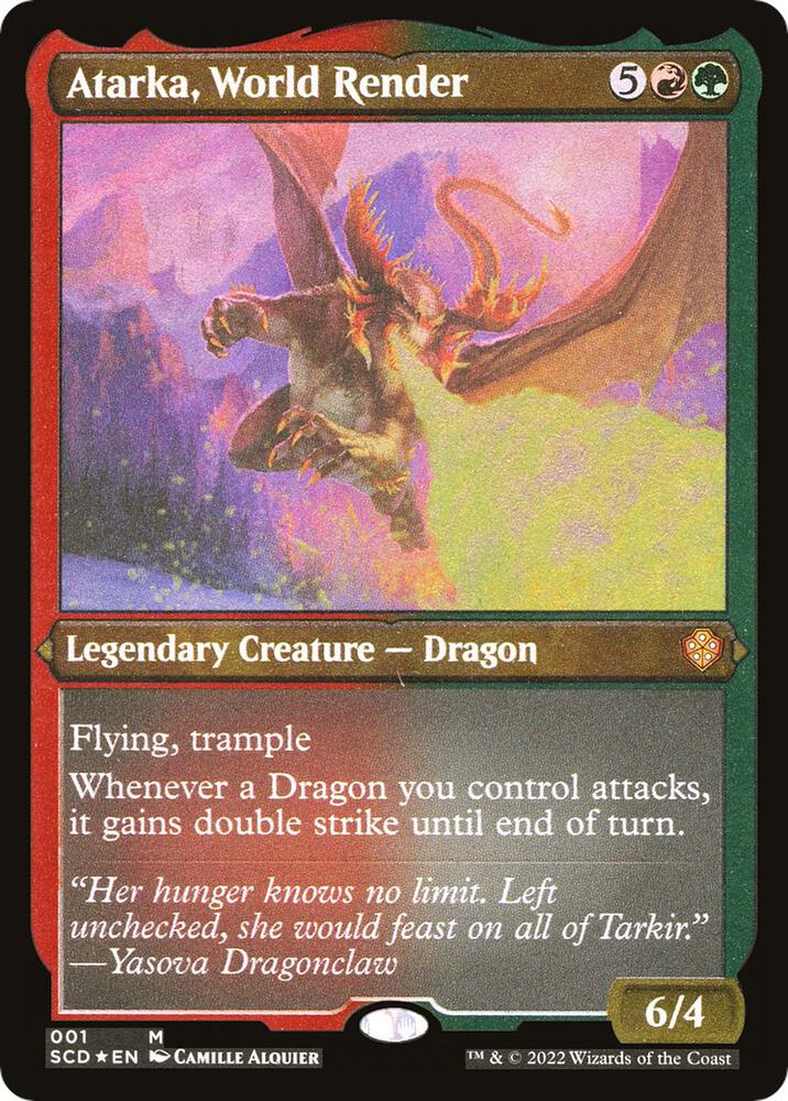 Atarka, World Render (Foil Etched) [Starter Commander Decks] 1