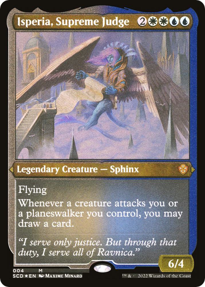 Isperia, Supreme Judge (Foil Etched) [Starter Commander Decks] 4