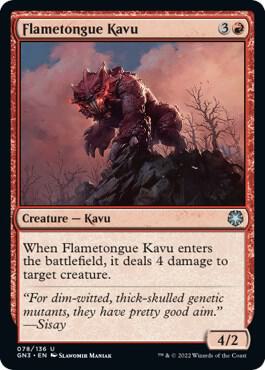 Flametongue Kavu [Magic Game Night: Free-For-All] 78