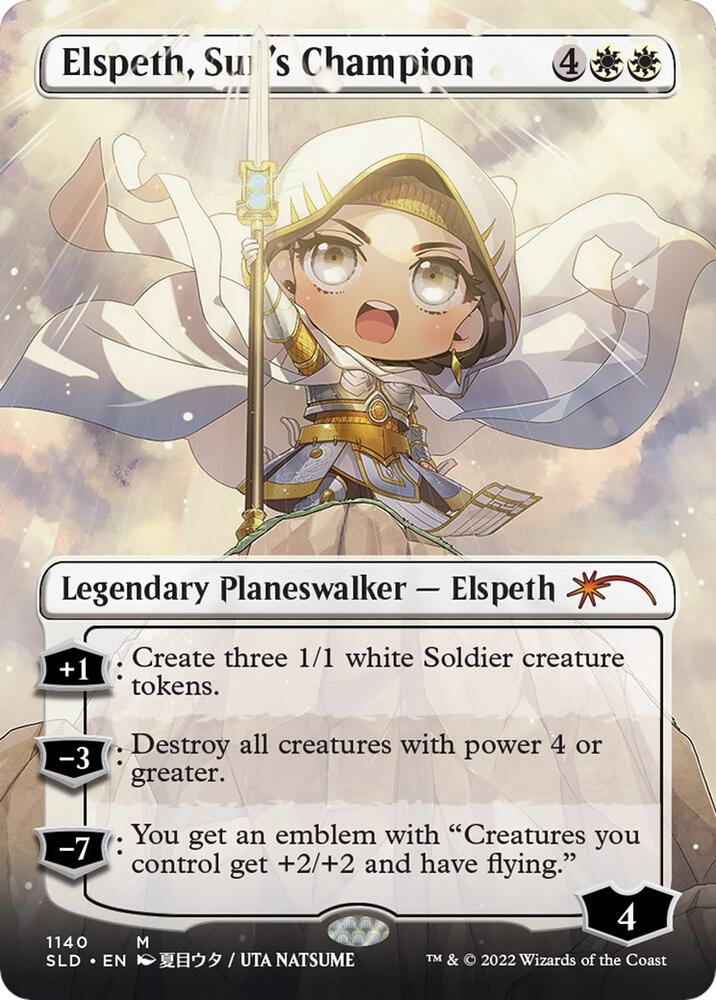 Elspeth, Sun's Champion (Borderless) [Secret Lair Drop Series] 1140