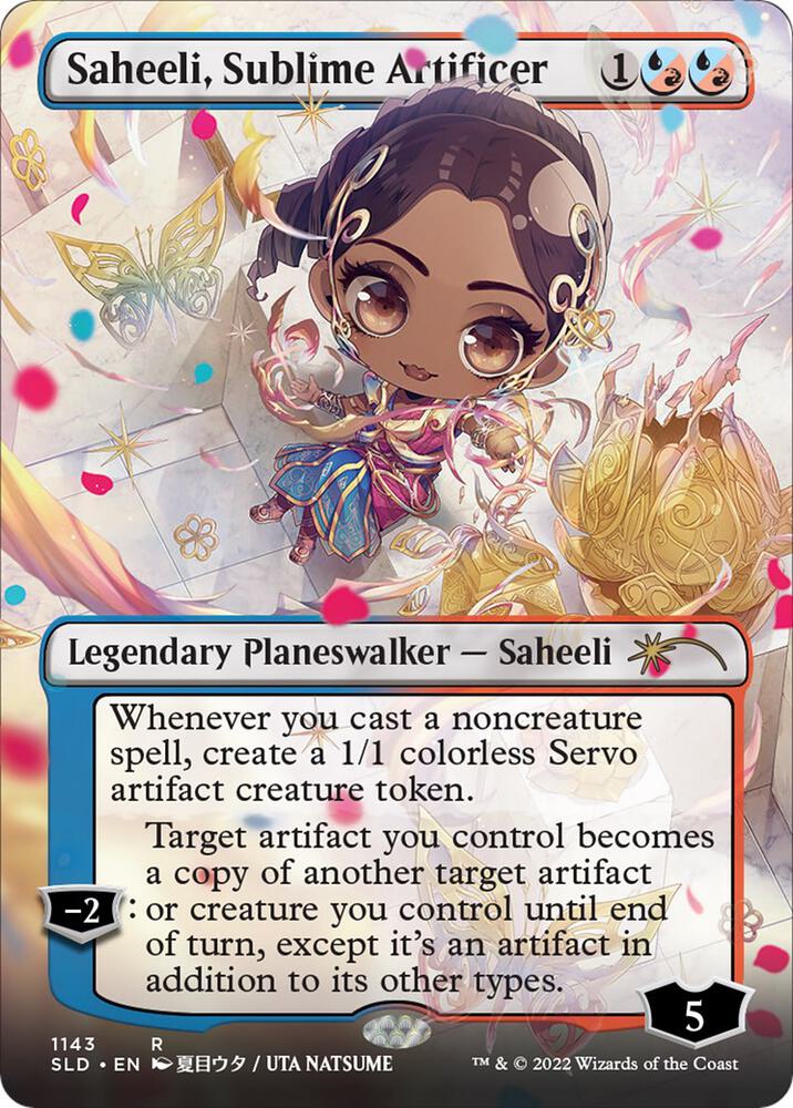 Saheeli, Sublime Artificer (Borderless) [Secret Lair Drop Series] 1143