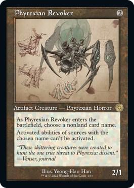 Phyrexian Revoker (Schematic) [The Brothers' War: Retro Frame Artifacts] 103