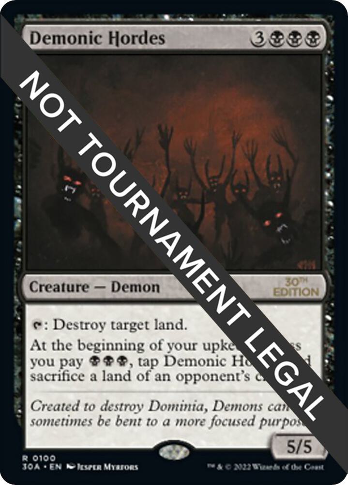 Demonic Hordes [30th Anniversary Edition] 100