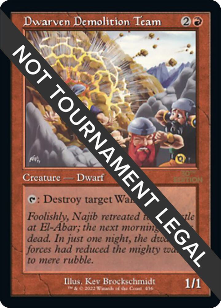 Dwarven Demolition Team (Retro Frame) [30th Anniversary Edition] 436