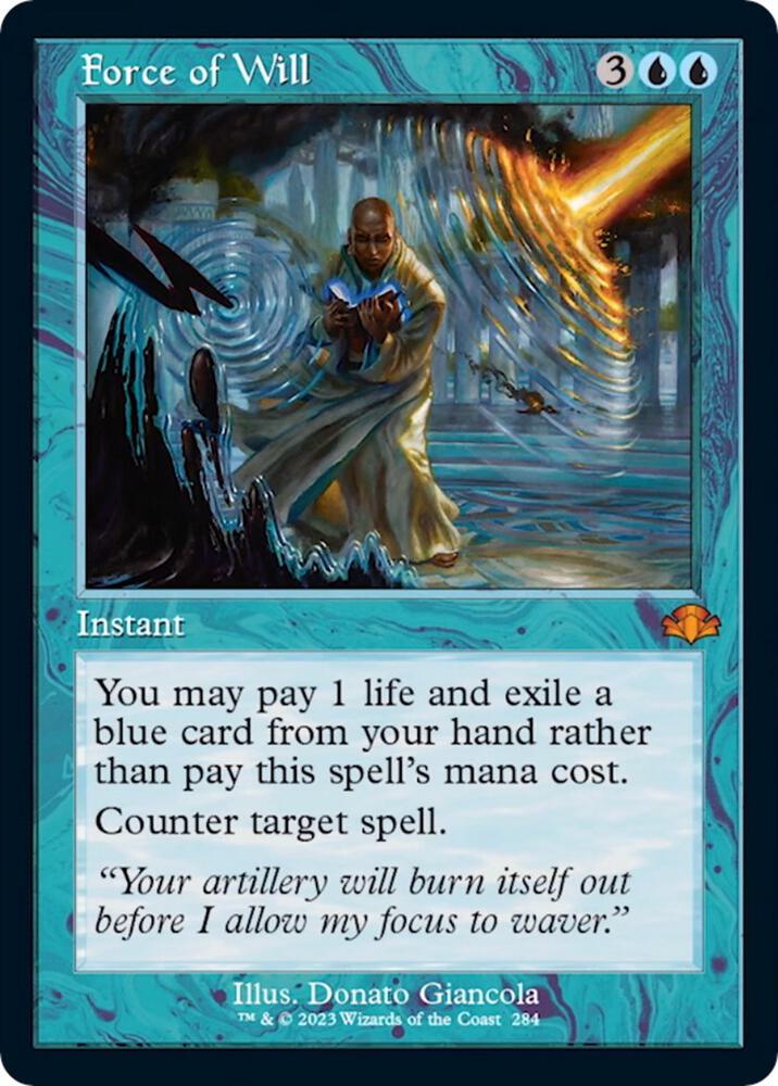 Force of Will (Retro Frame) [Dominaria Remastered] 284